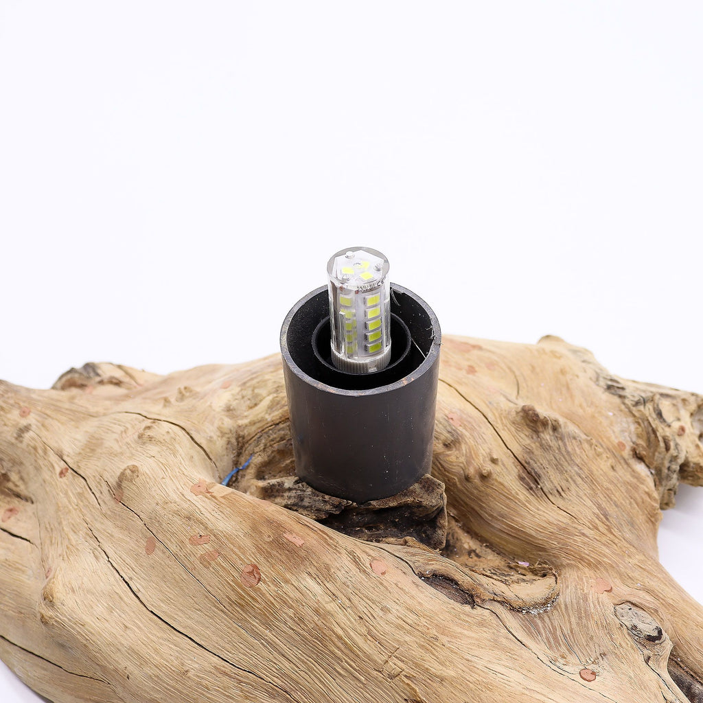 DriftGlow Lamp Emerald Crackle Shade