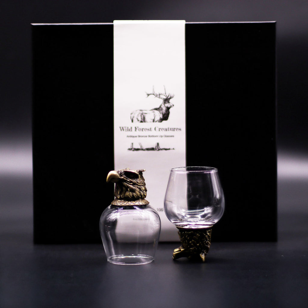 Gift Set of 6 Glasses (100ml) - Mystical Creatures - Antique Bronze