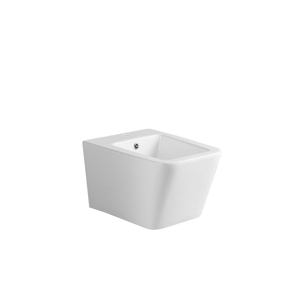 Bidet sospeso YJ-1383 51.5x33x36 cm. bianco lucido
