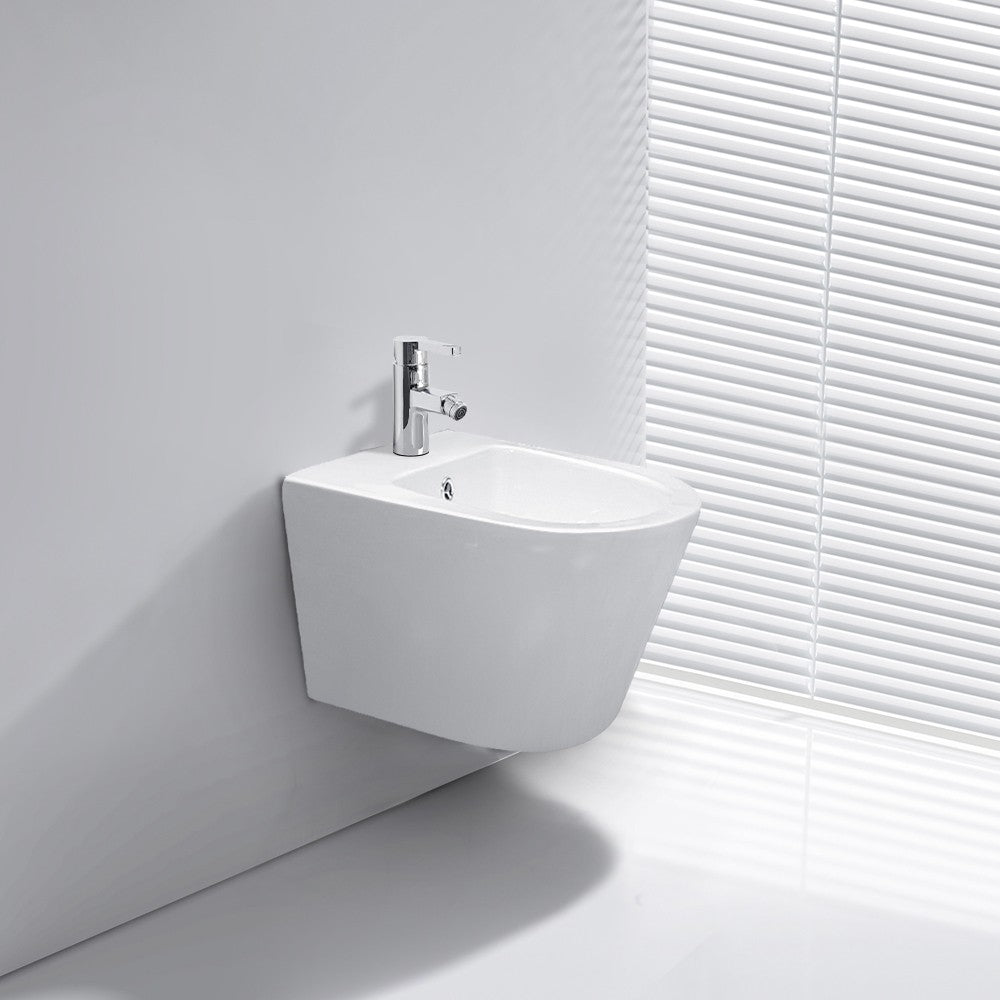 Bidet sospeso YJ-1385 49x36.5x32 cm. bianco lucido