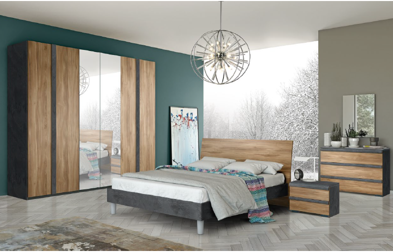 Camera da letto Borghese noce dark