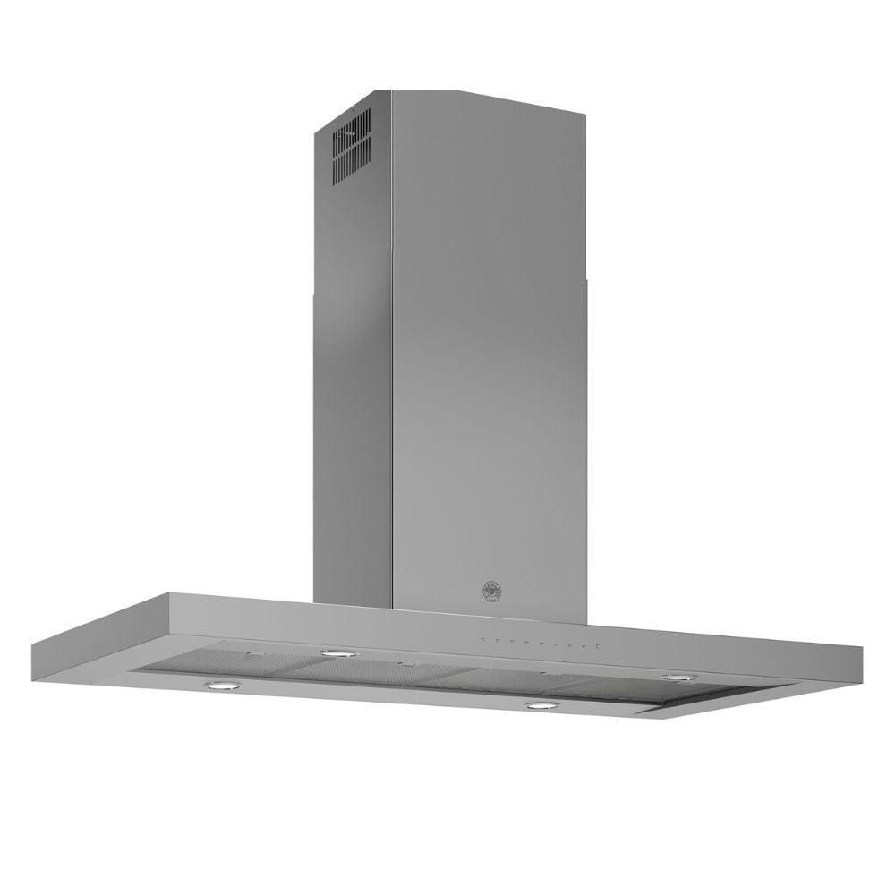 Cappa ad isola Bertazzoni KTI120PRO1XA 120 cm. un motore a tre velocitÃ  inox classe A