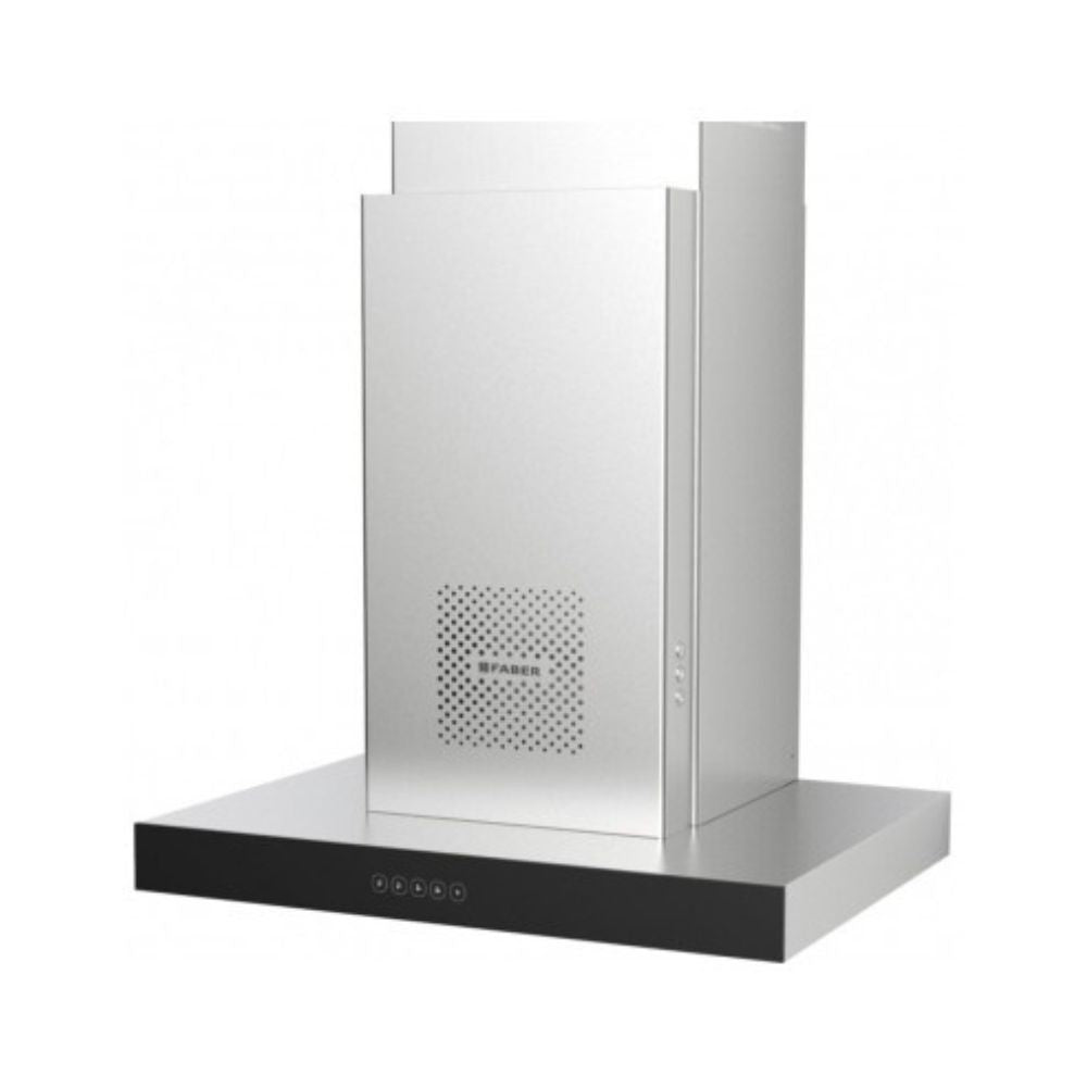 Cappa aspirante a parete Faber Air Hub Stilo Glass Comfort 60 cm. classe A+ inox e vetro nero