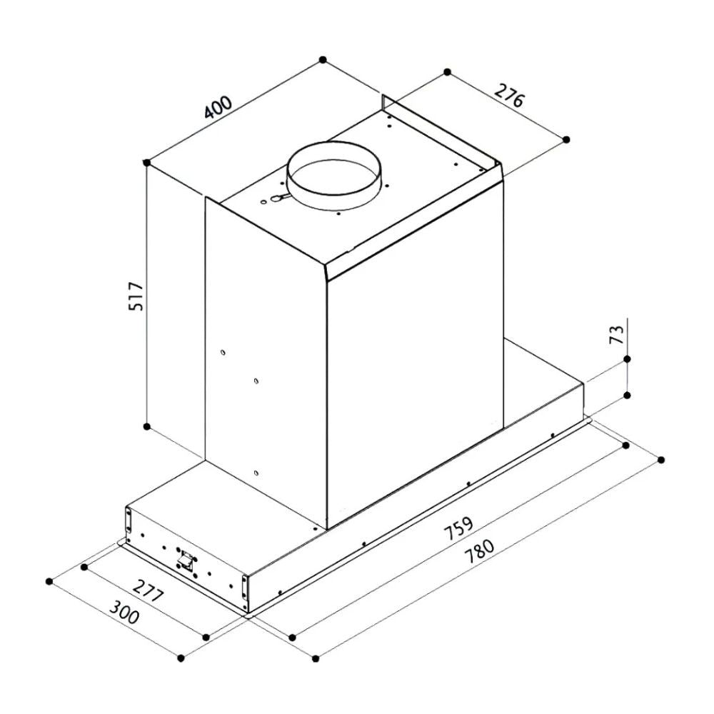 Cappa Faber Hava X 78 da incasso in acciaio inox classe A