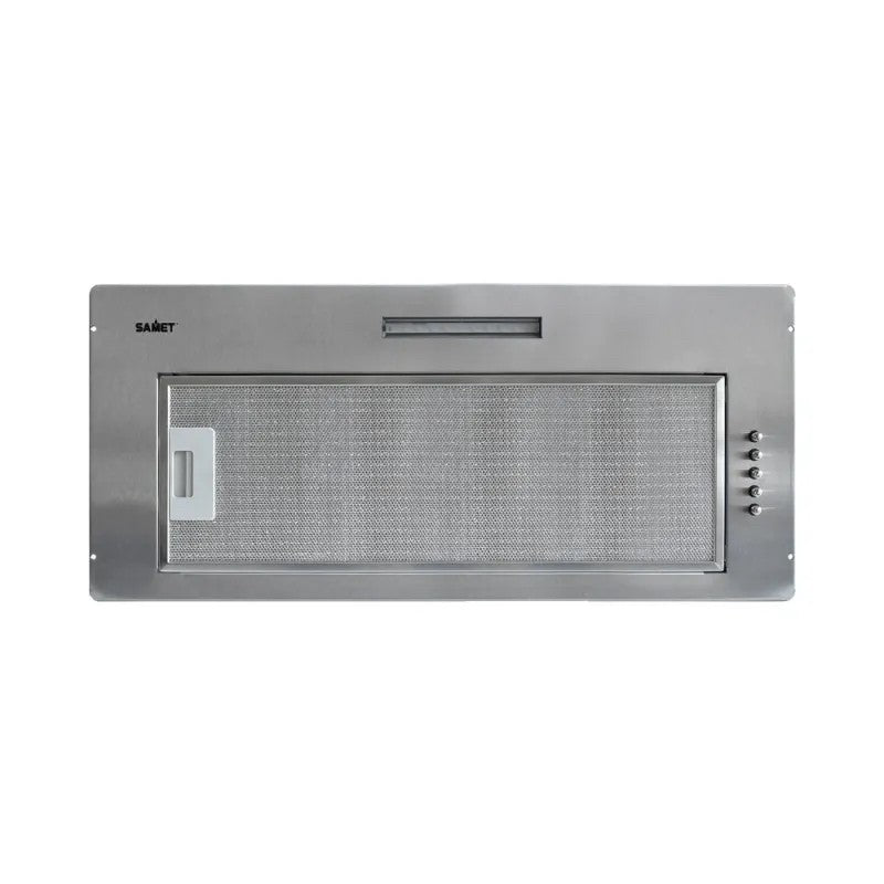 Cappa integrata sottopensile Samet Gruppo70 luce led 3 livelli velocitÃ  pannello verniciato inox classe D