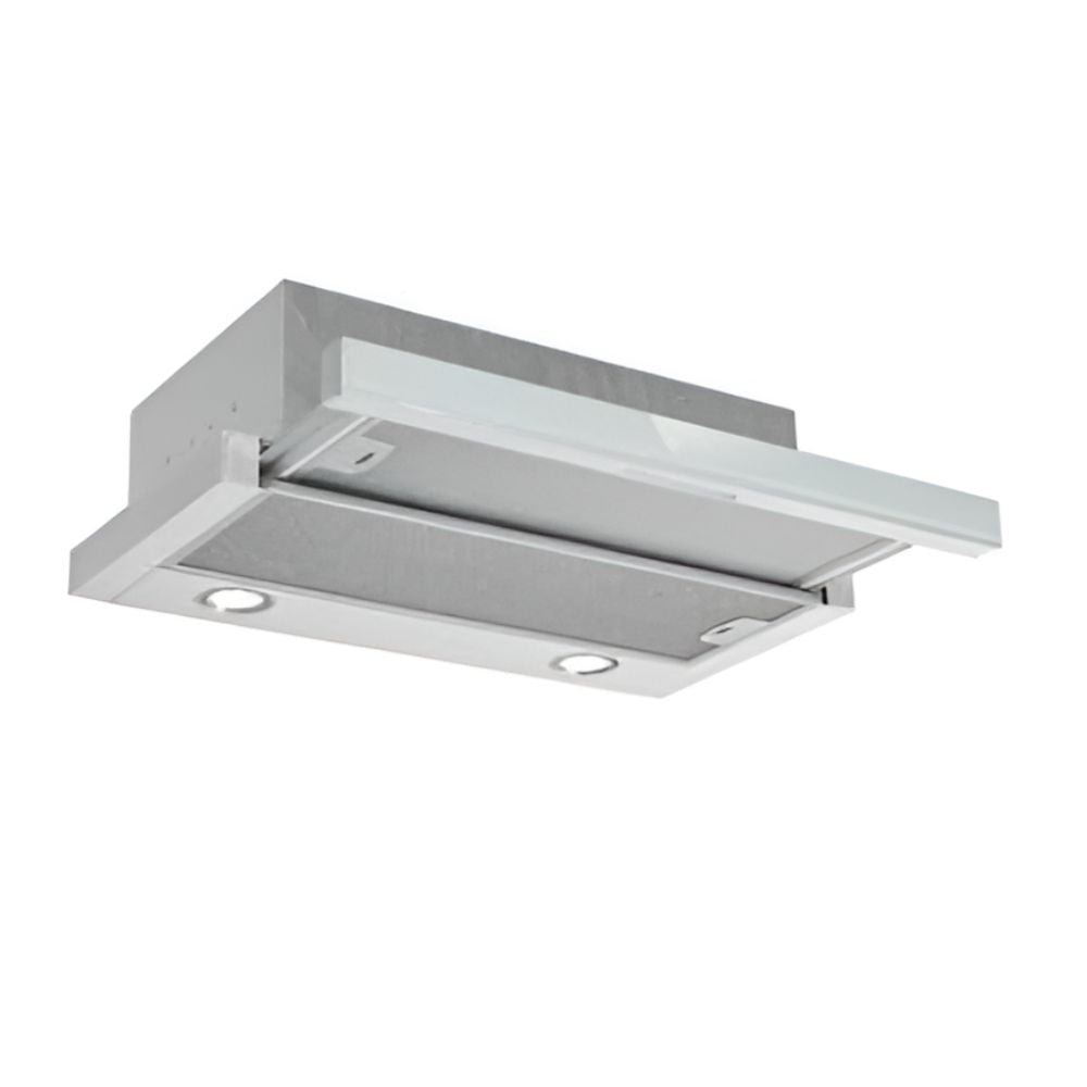 Cappa integrata sottopensile Tecnowind Slim 90 luce a led 3 livelli velocitÃ  verniciata grigio con frontalino inox