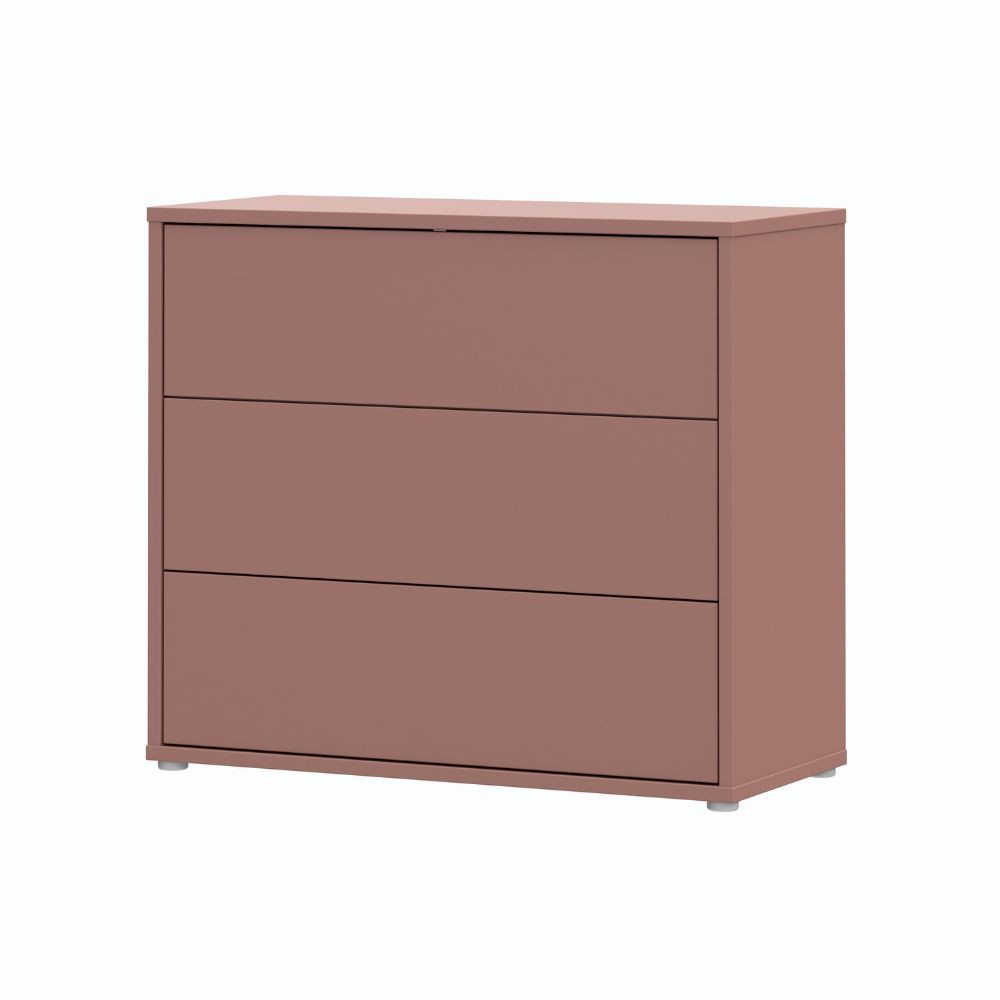 Cassettiera Medea 3 cassetti in colore terracotta