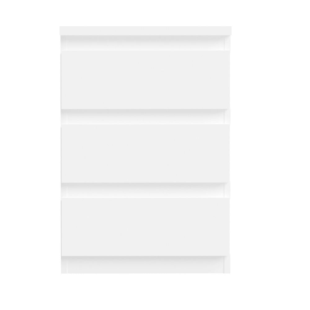 Cassettiera Morgan 3 cassetti 41.8 x H 61.5 x 32.2 cm colore bianco