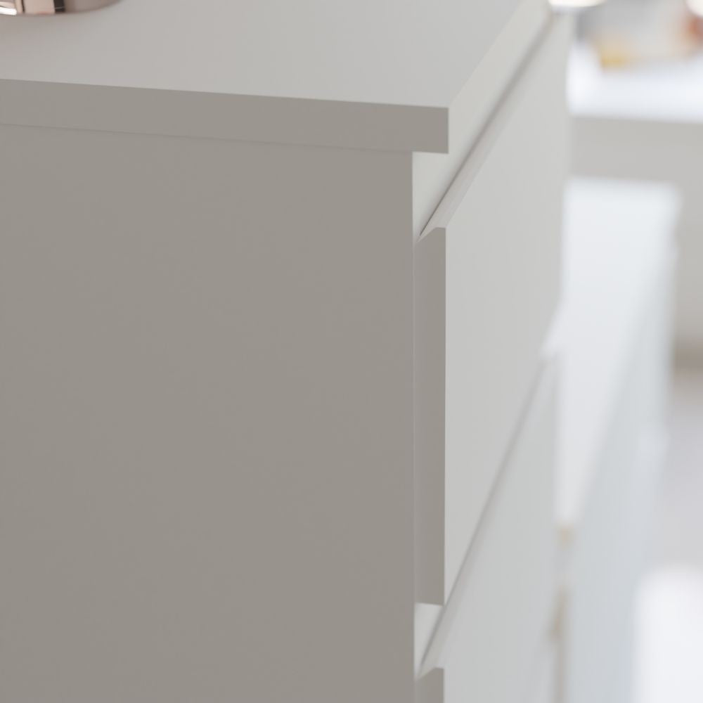 Cassettiera Morgan 3 cassetti 41.8 x H 61.5 x 32.2 cm colore bianco