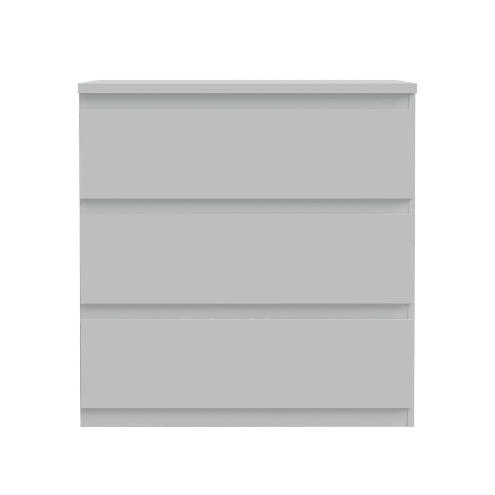 Cassettiera Morgan 3 cassetti 77.2x79.8x42.2 cm. colore grigio chiaro