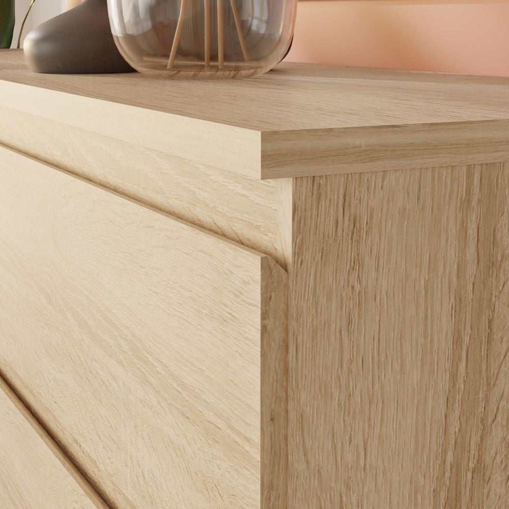 Cassettiera Morgan 3 cassetti 77.2x79.8x42.2 cm. colore rovere