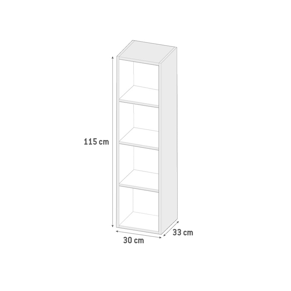 Colonna bagno sospesa Remix 1 anta H 115 colore grigio granito