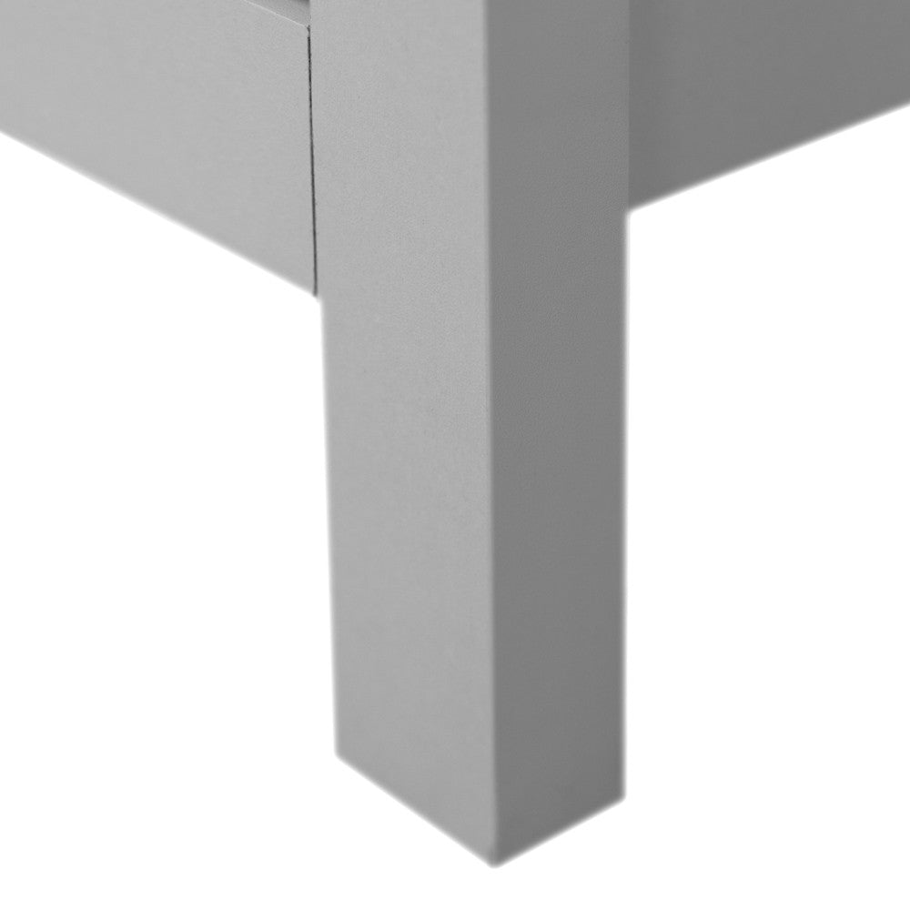 Comodino Karlstad 61A con 2 cassetti colore bianco