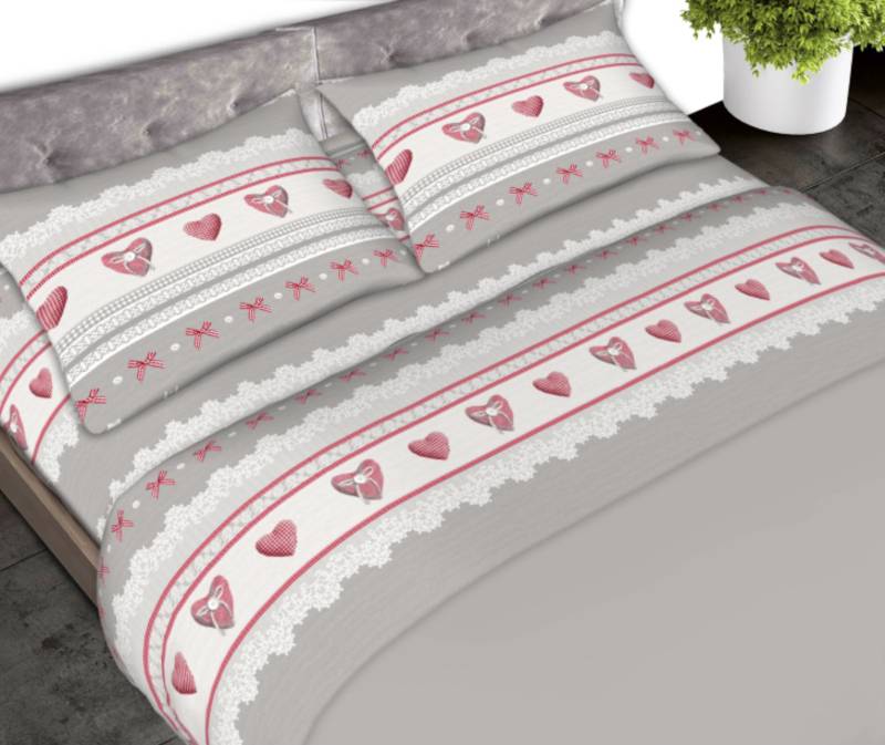 Completo letto matrimoniale cotone morbida flanella ANTI-PILLING - Milano 7 Arte e Design