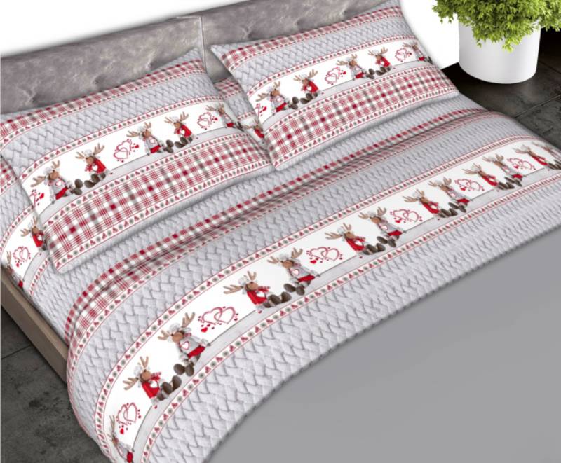 Completo letto matrimoniale cotone morbida flanella ANTI-PILLING - Milano 7 Arte e Design
