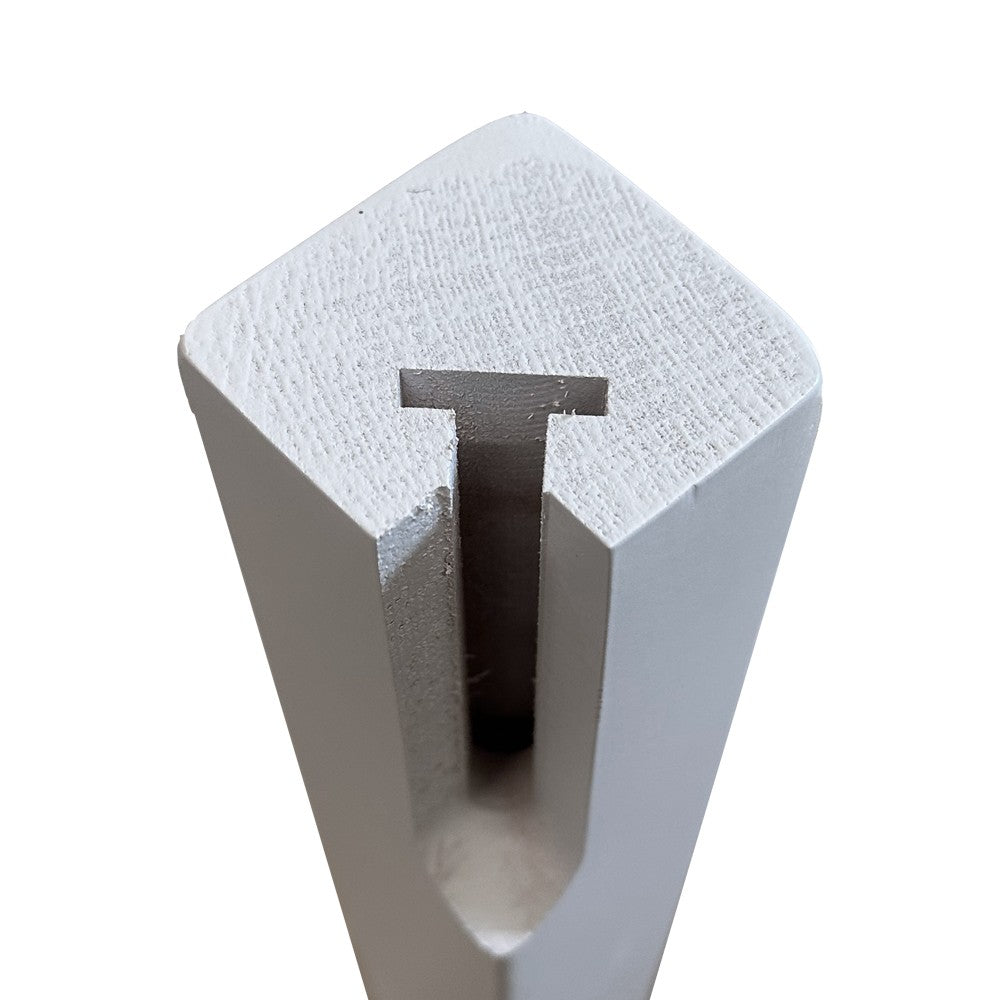 Confezione 4 gambe piramidali H 74 cm. in bianco frassinato