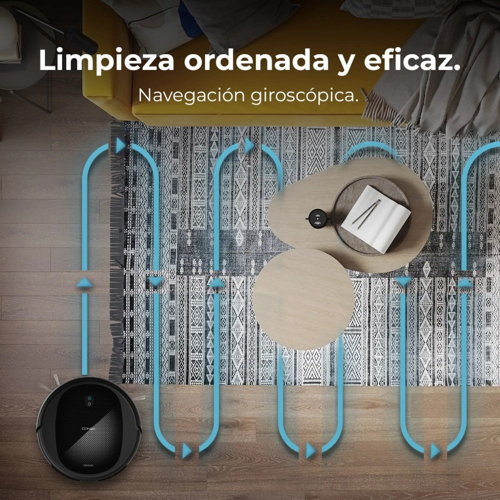 Robot aspirapolvere Cecotec Conga M20 con sensori anticaduta doppia spazzola laterale e collegamento con app
