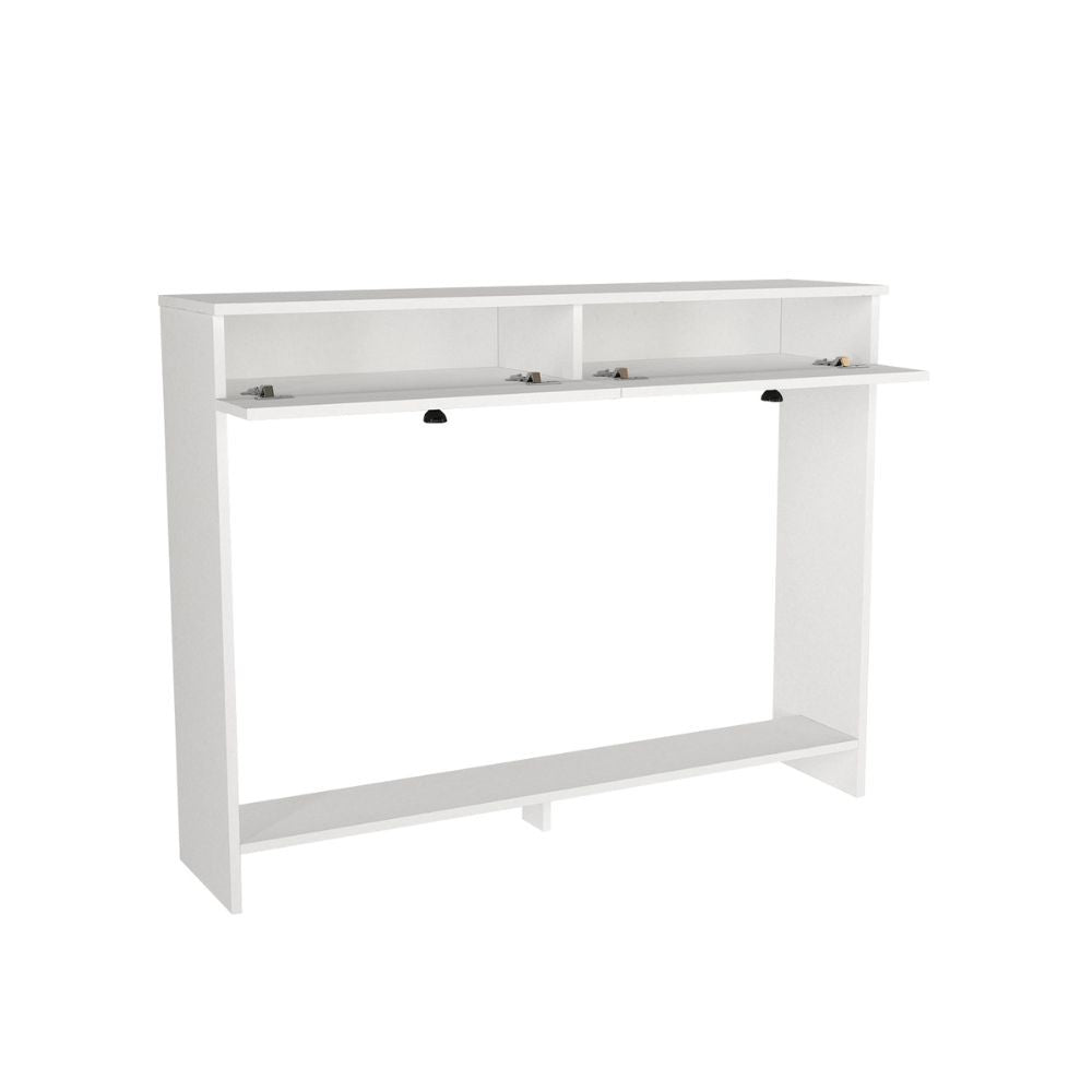 Consolle copri termosifone Opelya 130 cm. con due ante a ribalta colore bianco