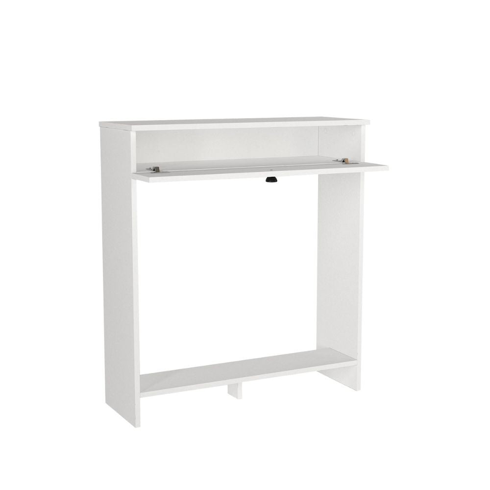 Consolle copri termosifone Opelya 90 cm. con anta a ribalta colore bianco