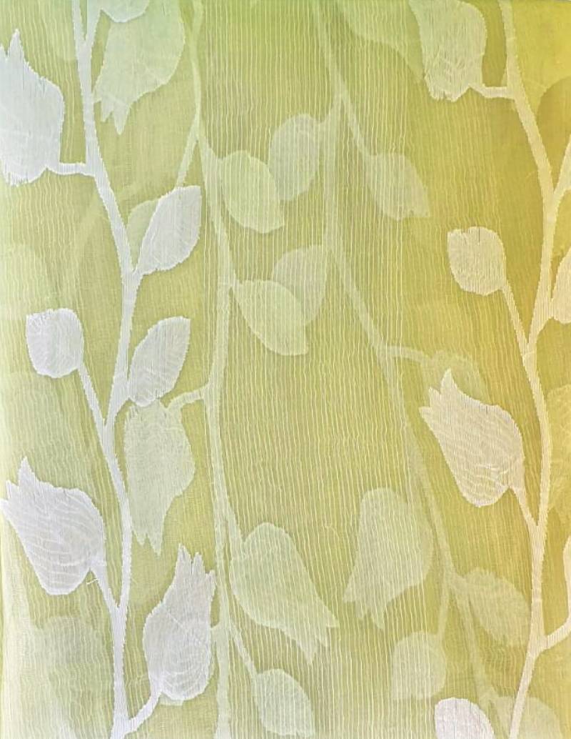 Coppia Tende porta finestra cucina salotto cm 60x220 Stock fiori degradè - Milano 7 Arte e Design