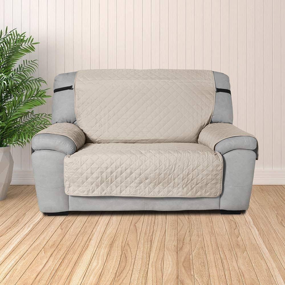 Copridivano 4 Posti no Elasticizzato per Divano no Braccioli e RELAX Panna - Milano 7 Arte e Design
