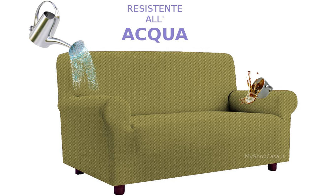 Copridivano Antimacchia Elasticizzato 4 posti beige Impermeabile STOCK SOTTOCOSTO - Milano 7 Arte e Design