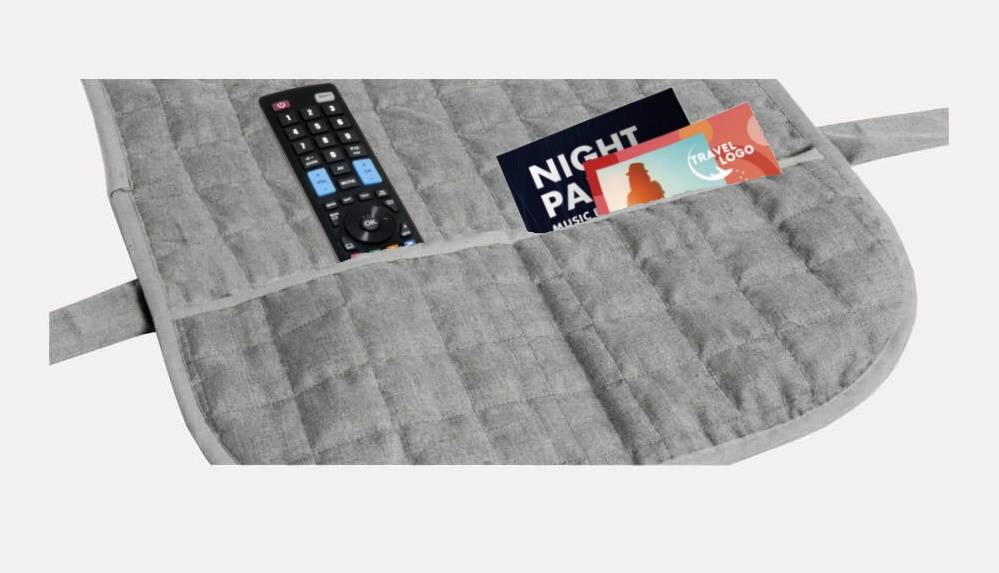 Copridivano Antimacchia Impermeabile lacci e tasche laterali effetto lino jeans - Milano 7 Arte e Design