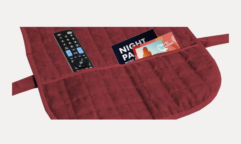 Copridivano Antimacchia Impermeabile lacci e tasche laterali effetto lino jeans - Milano 7 Arte e Design