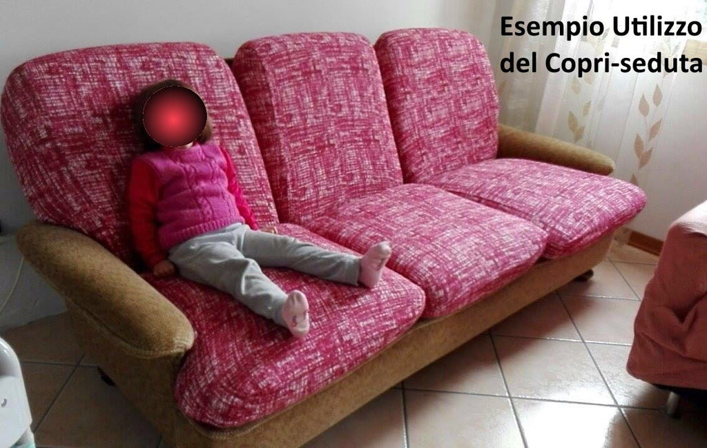 Copridivano Copriseduta copri cuscino, divani angolari, Copripoltrona 2 Pezzi - Milano 7 Arte e Design