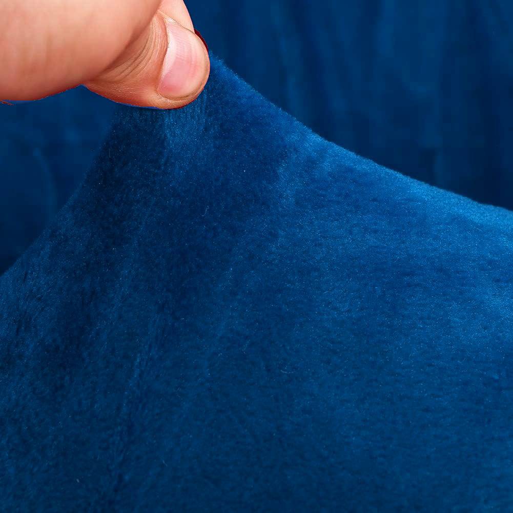 Copridivano elasticizzato 3 posti tinta unita blu rosso in velluto Sottocosto - Milano 7 Arte e Design