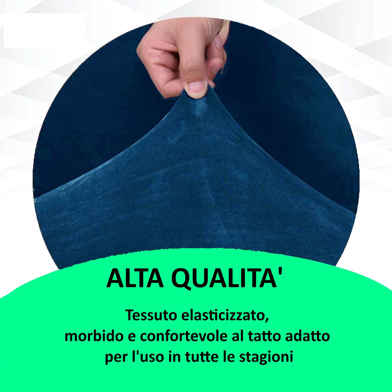 Copridivano elasticizzato 3 posti tinta unita blu rosso in velluto Sottocosto - Milano 7 Arte e Design