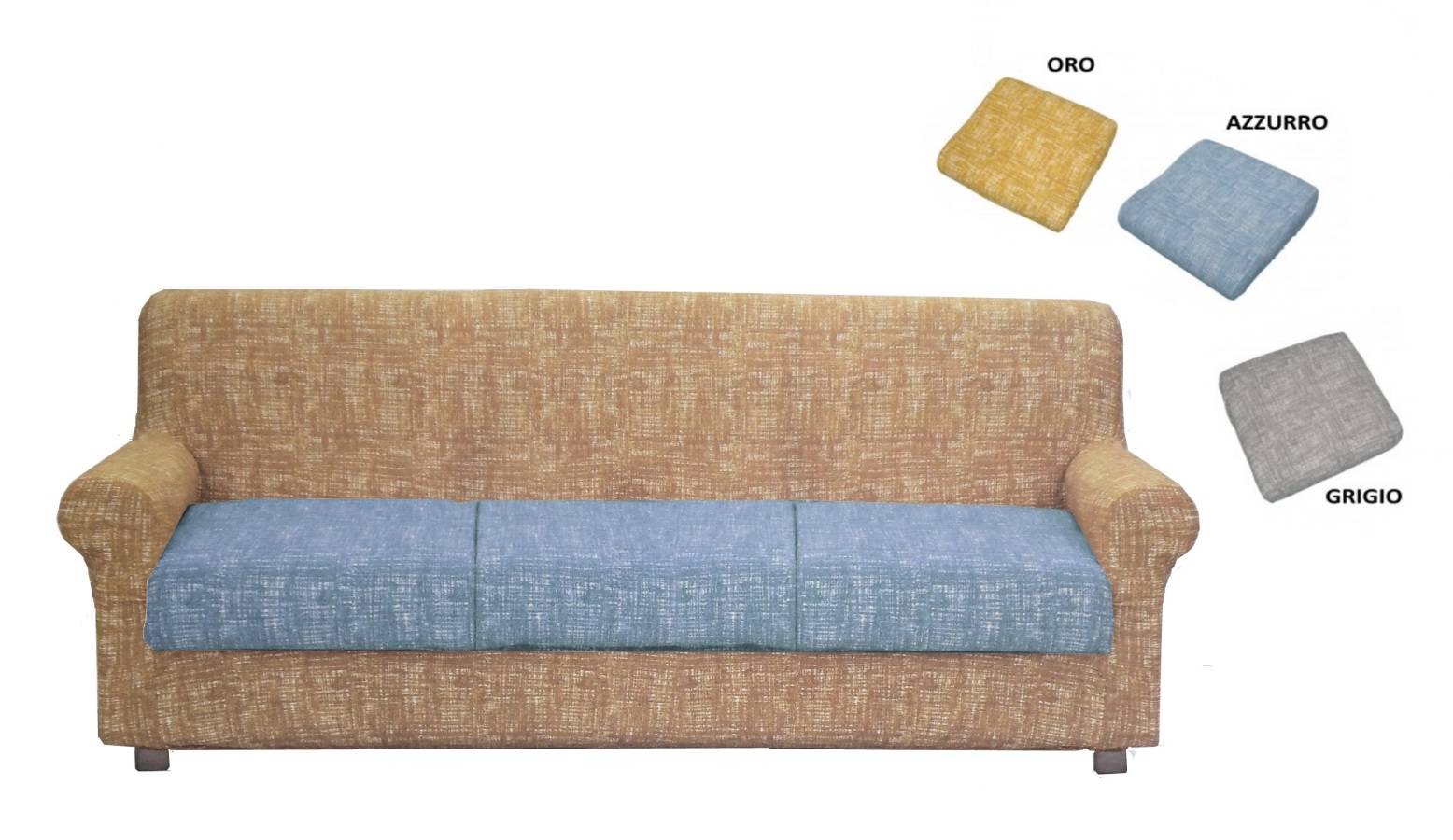 Copridivano Elasticizzato copriseuta anche divani relax schienale reclinabile - Milano 7 Arte e Design