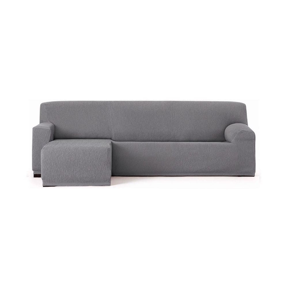 Copridivano Troya elastico penisola sinistra grigio bracciolo corto 250/310