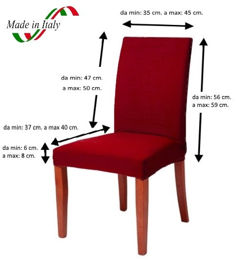 Coprisedia Copri Sedia Vestisedia copertura seggiola elasticizzato tinta unita - Milano 7 Arte e Design
