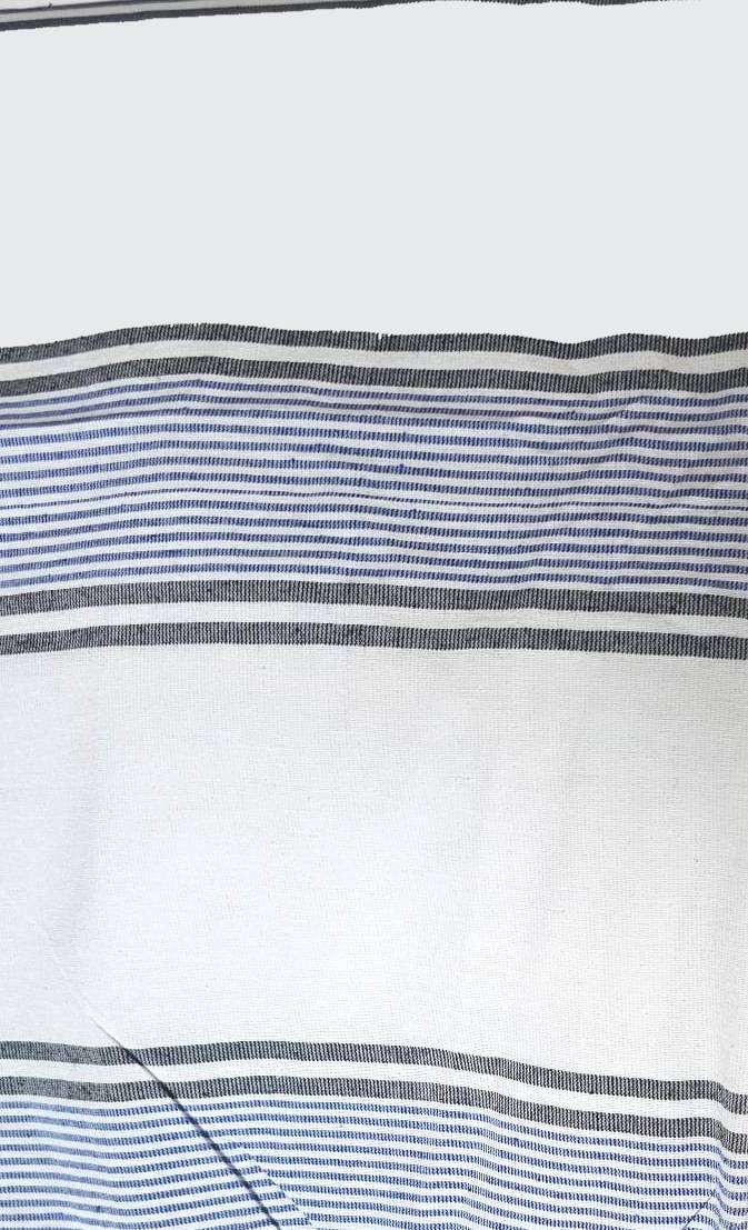 Copritutto Telo arredo Copridivano Frange Fouta Copriletto matrimoniale rigato - Milano 7 Arte e Design
