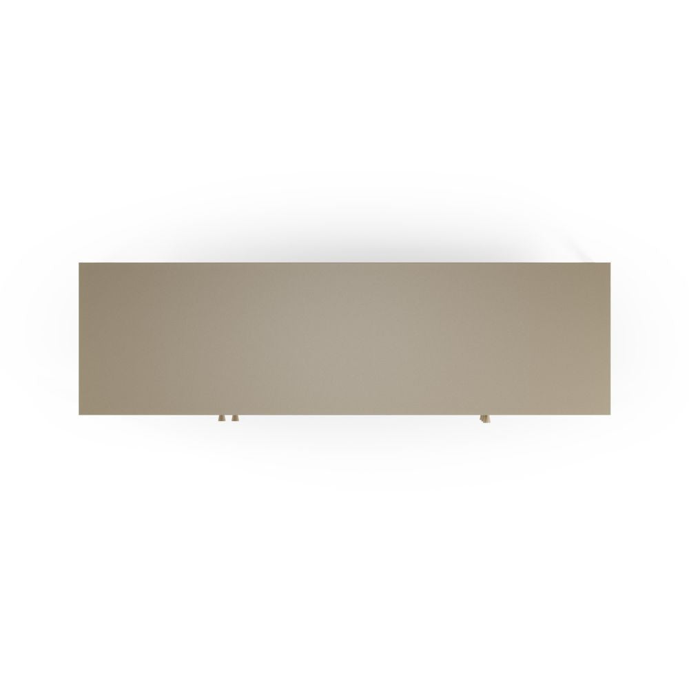 Credenza Fayna19353 in metallo con 2 ante e 3 cassetti colore sabbia