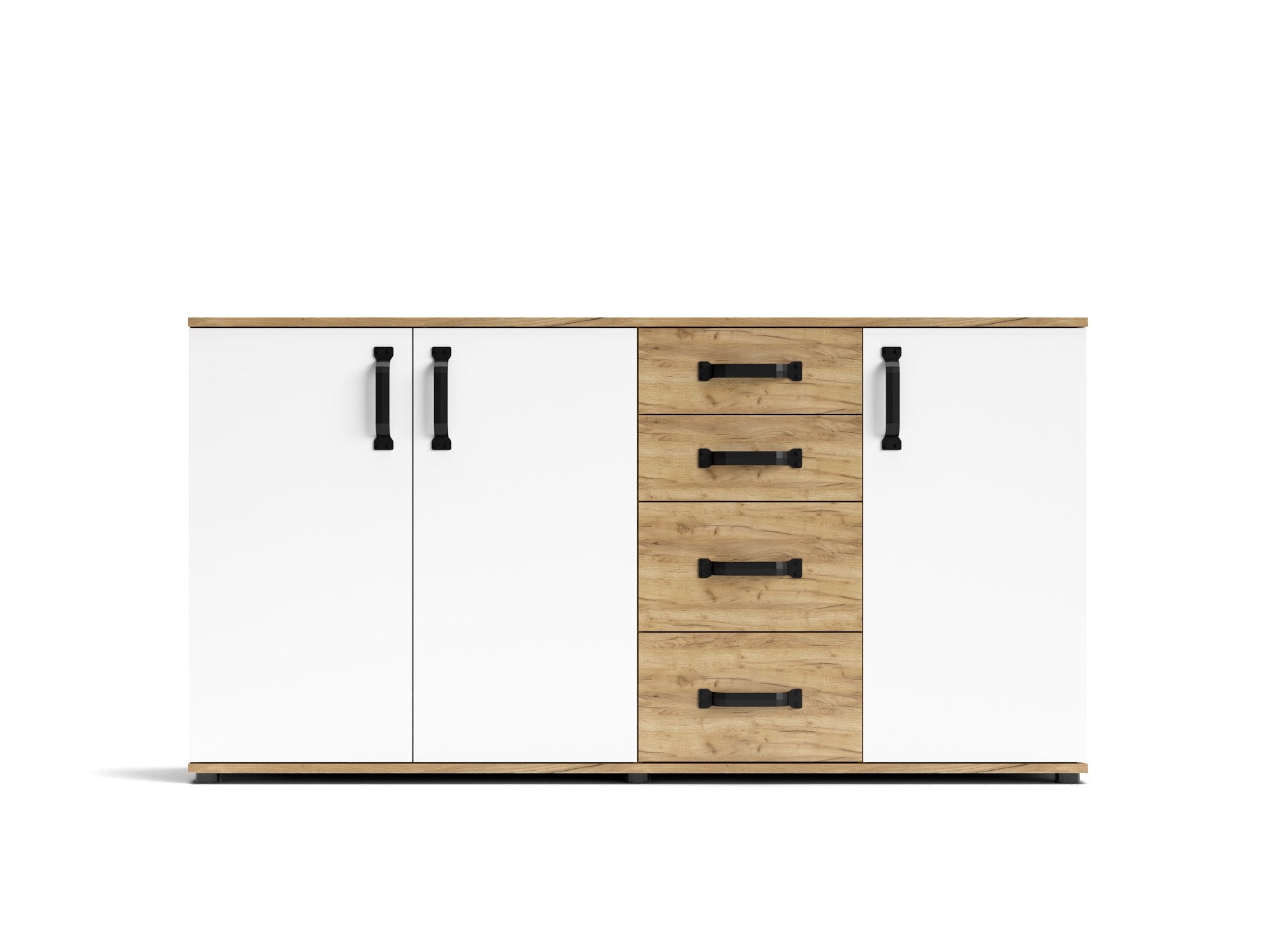 Credenza Mosso MO5 colore rovere e bianco