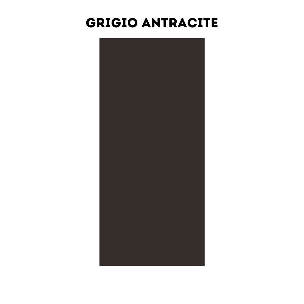 Cucina Iris Lusso 360 cm bianco opaco grigio antracite con elettrodomestici reversibile