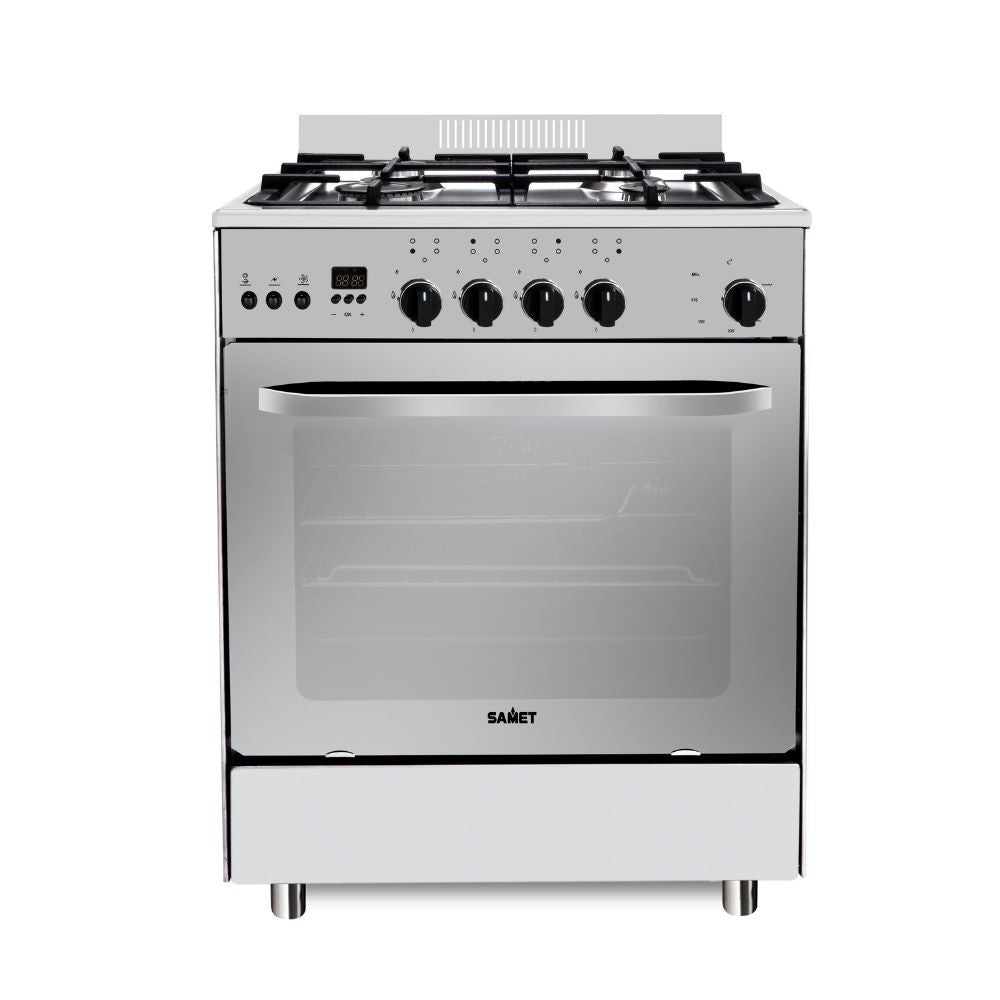 Cucina Stromboli 60x60 cm. con forno a gas e grill elettrico inox classe A Samet