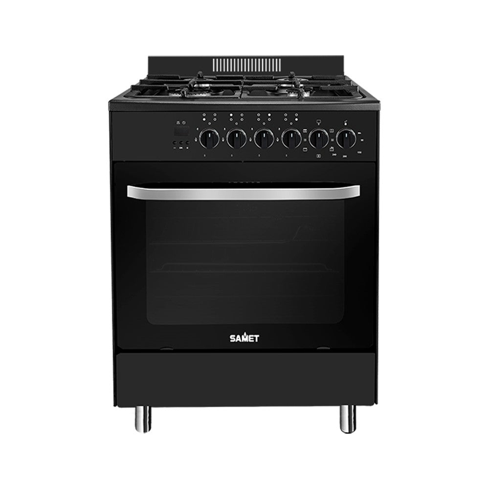 Cucina Stromboli 60x60 cm. con forno multifunzione e grill elettrico colore nero classe A Samet
