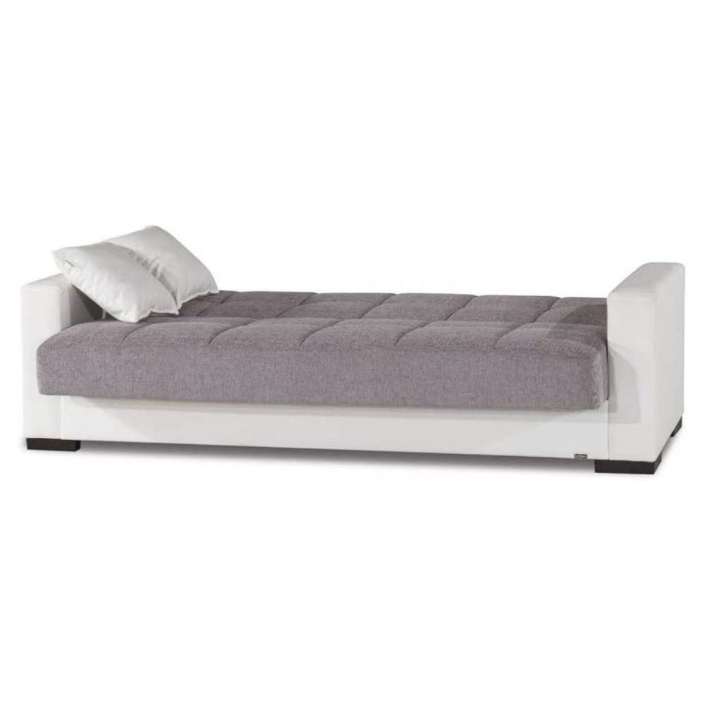 Divano 3 posti letto contenitore Malpensa visone 05-811