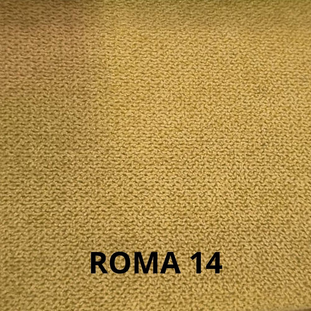 Divano Alenda 2 posti fisso con piedini quadrati colore Roma 14 giallo