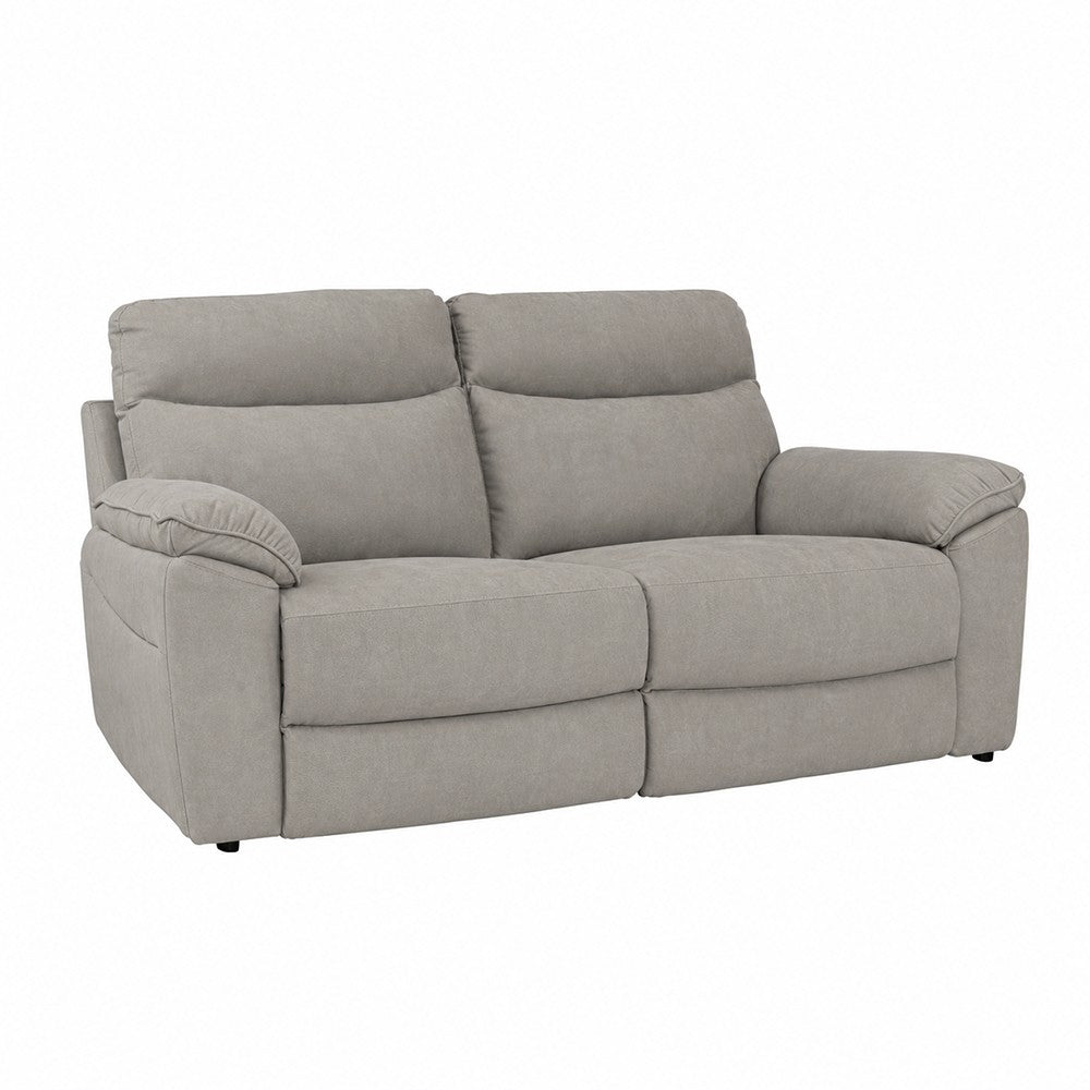 Divano Bostonfix 3 posti fisso in nabuk Mozart 90 light grey