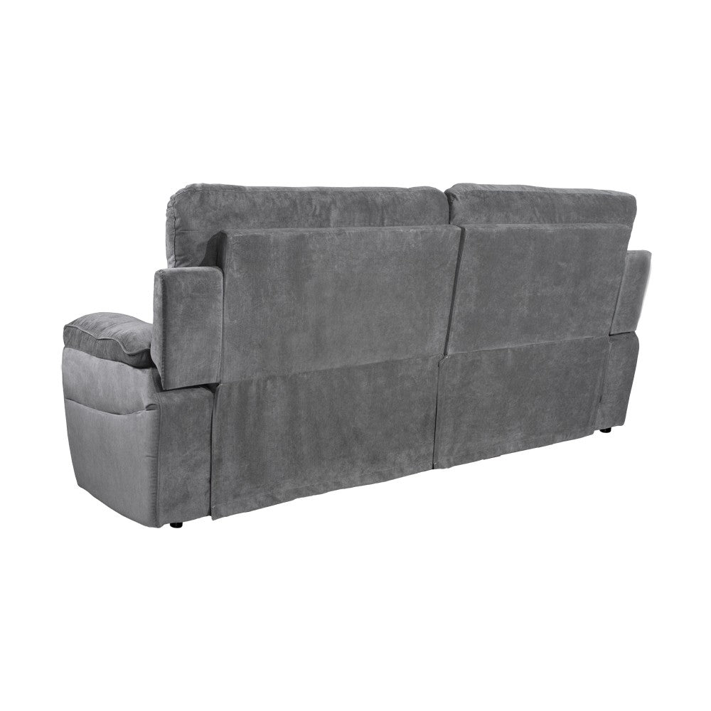 Divano Bostonfix 3 posti fisso in tessuto giulia 9713 grigio