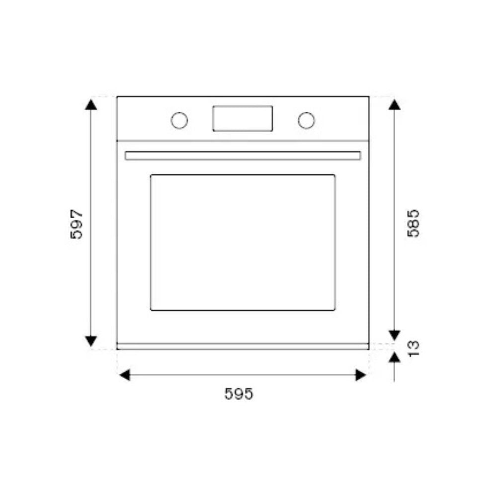 Forno elettrico Bertazzoni 76 litri nero opaco F609HEREKNE classe A