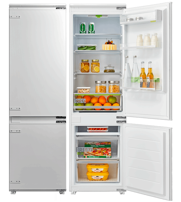Frigorifero combinato MKRF320ISTF da incasso reversibile 271 LT classe F Master Kitchen