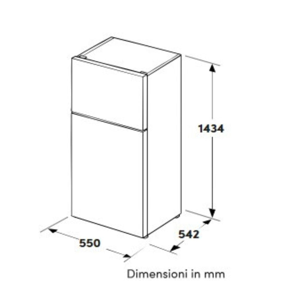 Frigorifero doppia porta Daya DHDP27NSM1KE0 206 lt defrost nero classe E