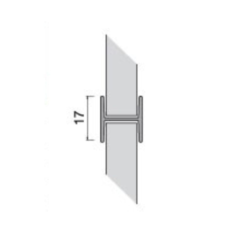 Giunzione lineare per zoccolo in PVC H 10 cm. bianco