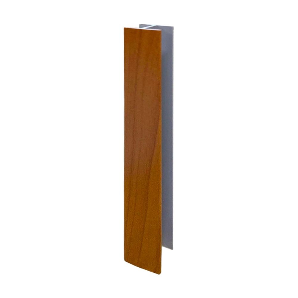 Giunzione lineare per zoccolo in PVC H 15 cm. ciliegio