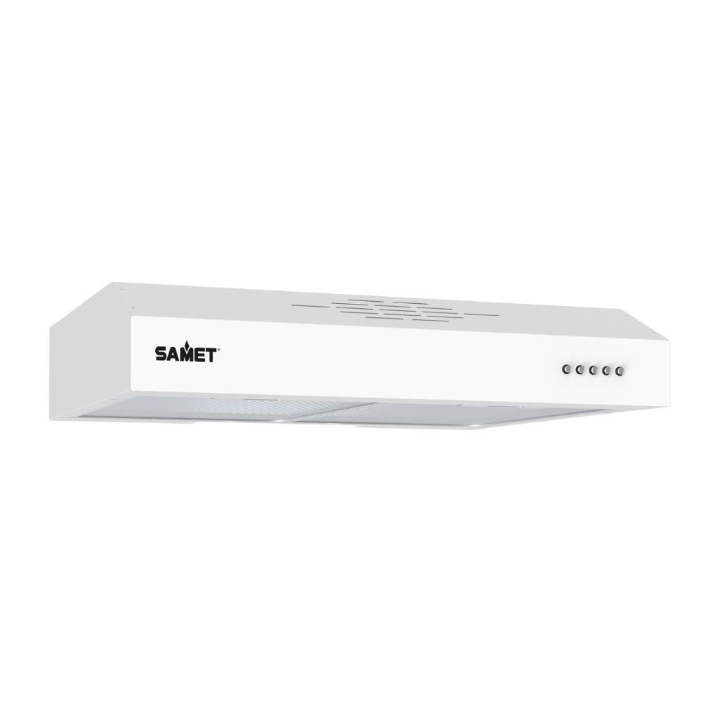 Gruppo cappa Samet sottopensile motore singolo 3 livelli Tornado6025 bianco classe D